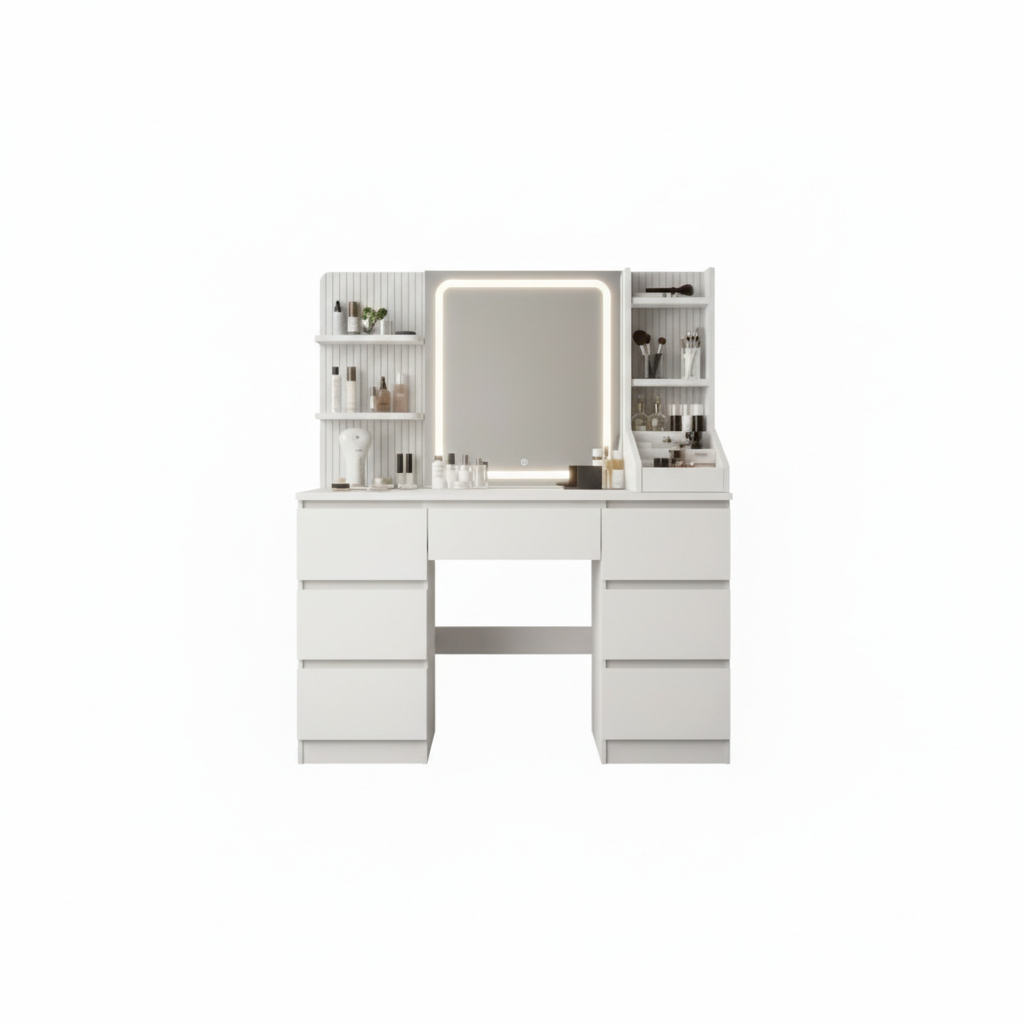 Coiffeuse STUDIO LED | 117cm & Miroir Tactile Contemporain